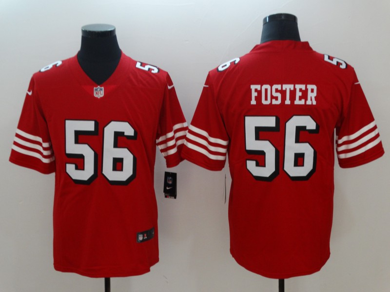 Men's San Francisco 49ers #56 Reuben Foster Red 2018 Vapor Untouchable Limited Stitched NFL Jersey